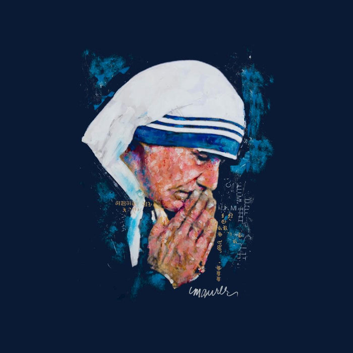 Sidney Maurer Original Portrait Of Mother Teresa Kid's Sweatshirt