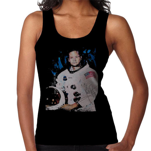 Sidney Maurer Original Portrait Of Neil Armstrong Space Suit Women's Vest