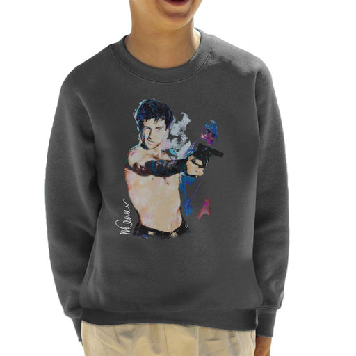 Sidney Maurer Original Portrait Of Robert De Niro Taxi Driver Kid's Sweatshirt