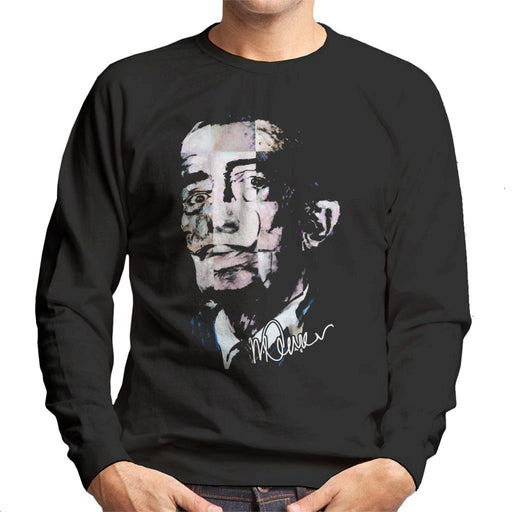 Sidney Maurer Original Portrait Of Salvador Dali Pop Art Men's Sweatshirt