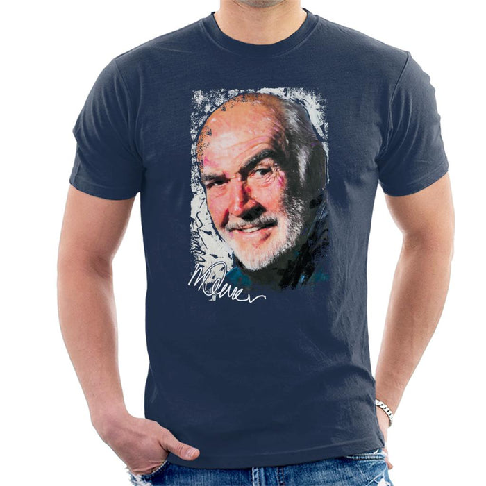 Sidney Maurer Original Portrait Of Actor Sean Connery Men's T-Shirt