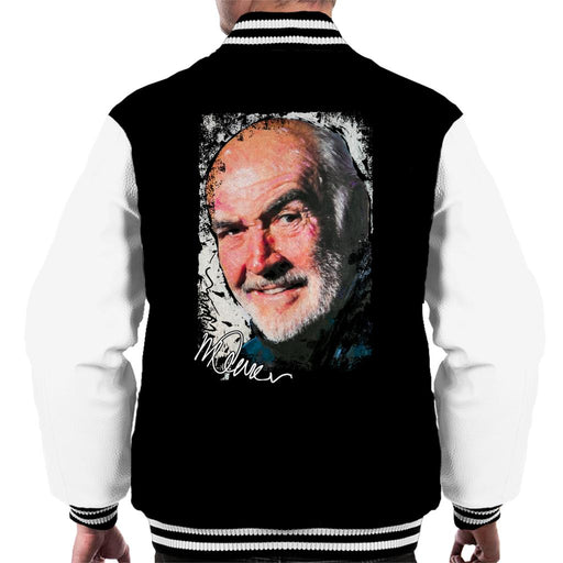 Sidney Maurer Original Portrait Of Actor Sean Connery Men's Varsity Jacket