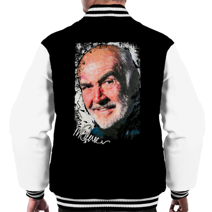 Sidney Maurer Original Portrait Of Actor Sean Connery Men's Varsity Jacket