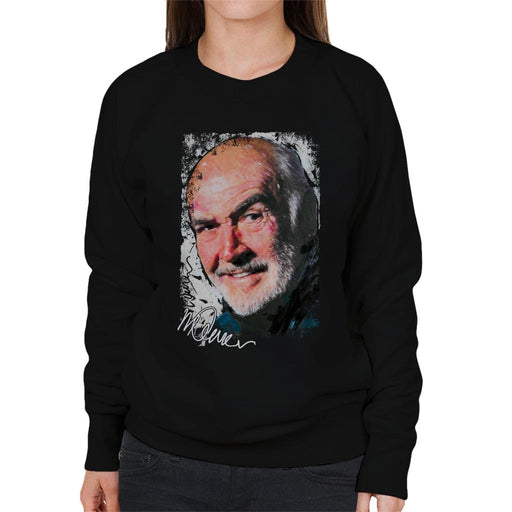 Sidney Maurer Original Portrait Of Actor Sean Connery Women's Sweatshirt