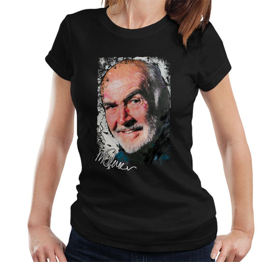 Sidney Maurer Original Portrait Of Actor Sean Connery Women's T-Shirt