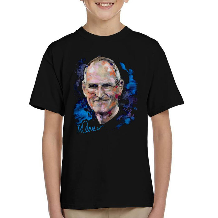 Sidney Maurer Original Portrait Of Steve Jobs Kid's T-Shirt