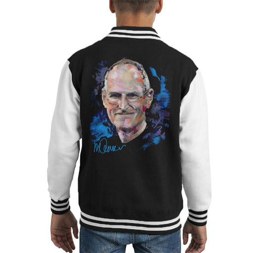 Sidney Maurer Original Portrait Of Steve Jobs Kid's Varsity Jacket