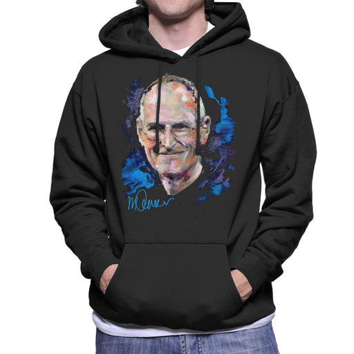 Sidney Maurer Original Portrait Of Steve Jobs Men's Hooded Sweatshirt