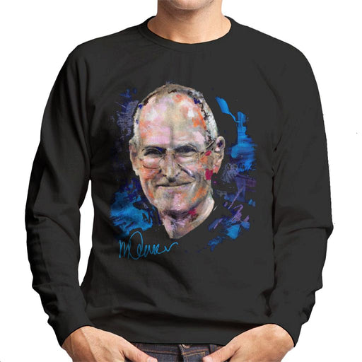 Sidney Maurer Original Portrait Of Steve Jobs Men's Sweatshirt