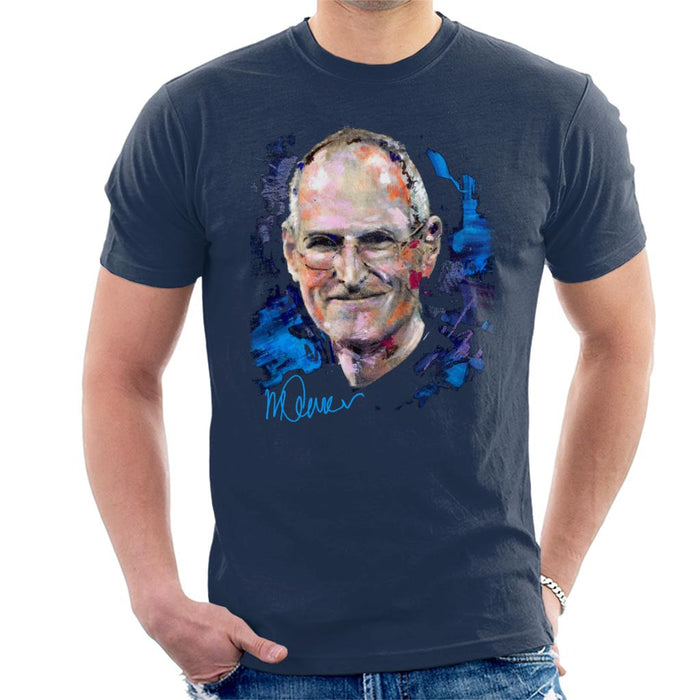 Sidney Maurer Original Portrait Of Steve Jobs Men's T-Shirt