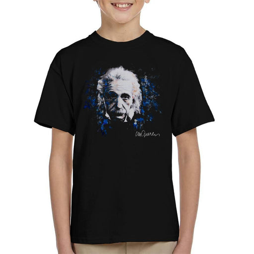 Sidney Maurer Original Portrait Of Albert Einstein E Equals MC2 Kid's T-Shirt