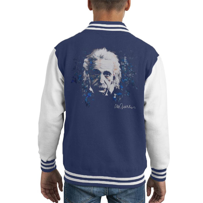 Sidney Maurer Original Portrait Of Albert Einstein E Equals MC2 Kid's Varsity Jacket