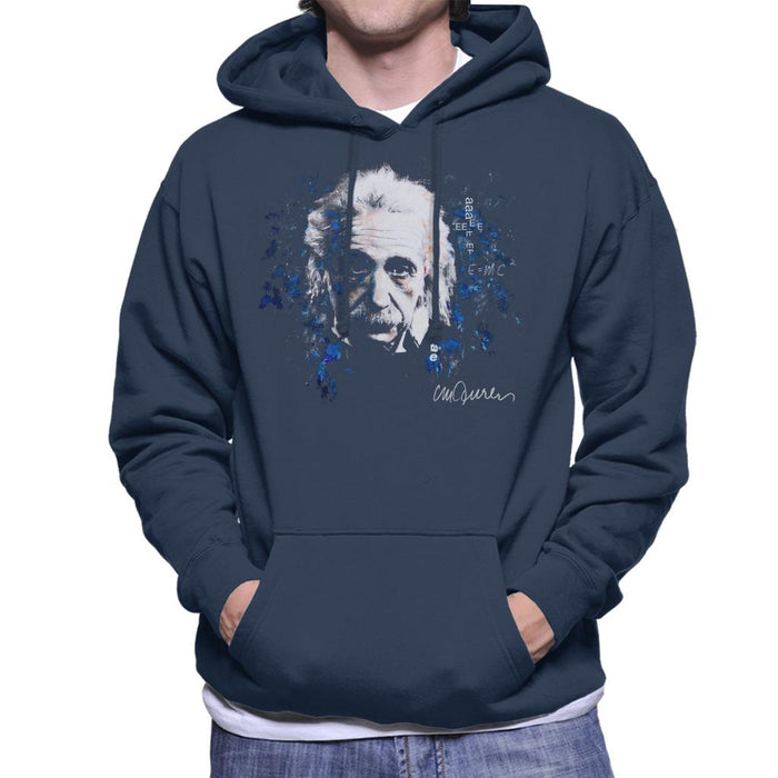 Sidney Maurer Original Portrait Of Albert Einstein E Equals MC2 Men's Hooded Sweatshirt
