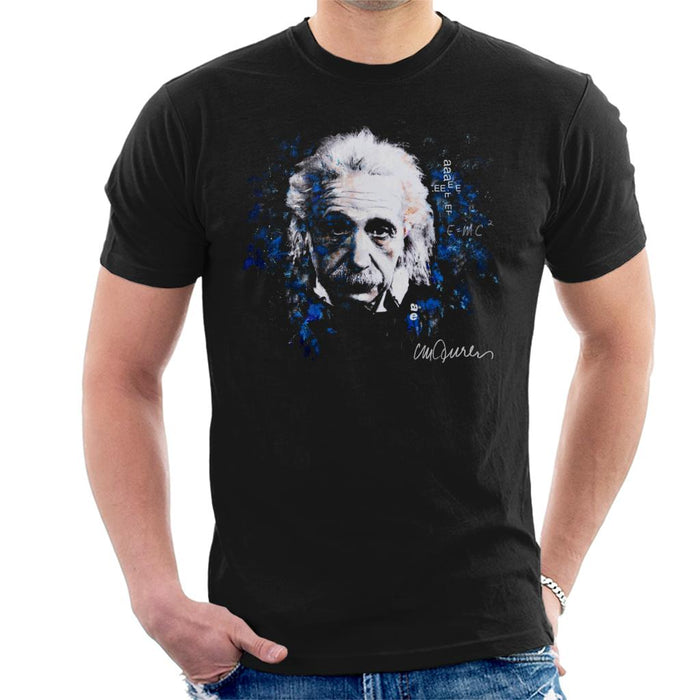 Sidney Maurer Original Portrait Of Albert Einstein E Equals MC2 Men's T-Shirt