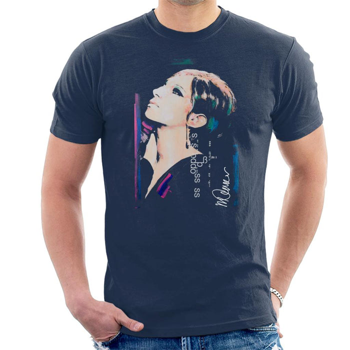 Sidney Maurer Original Portrait Of Actress Barbra Streisand Men's T-Shirt