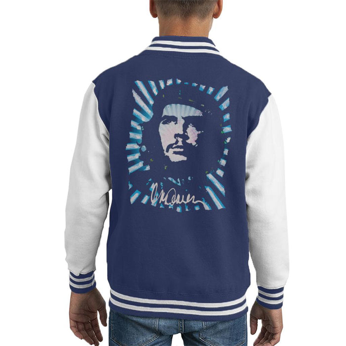 Sidney Maurer Original Portrait Of Revolutionary Che Guevara Kid's Varsity Jacket