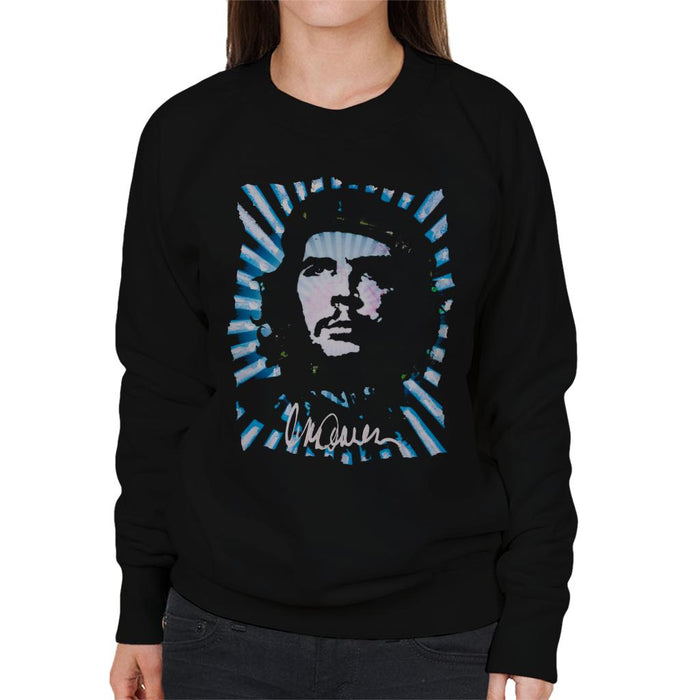 Sidney Maurer Original Portrait Of Revolutionary Che Guevara Women's Sweatshirt