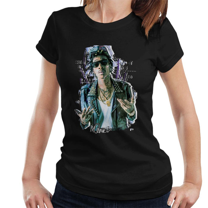 Sidney Maurer Original Portrait Of Rapper Wiz Khalifa Women's T-Shirt