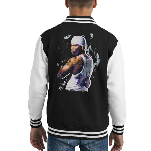 Sidney Maurer Original Portrait Of 50 Cent Bandana Kid's Varsity Jacket