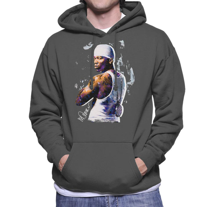 Sidney Maurer Original Portrait Of 50 Cent Bandana Men's Hooded Sweatshirt