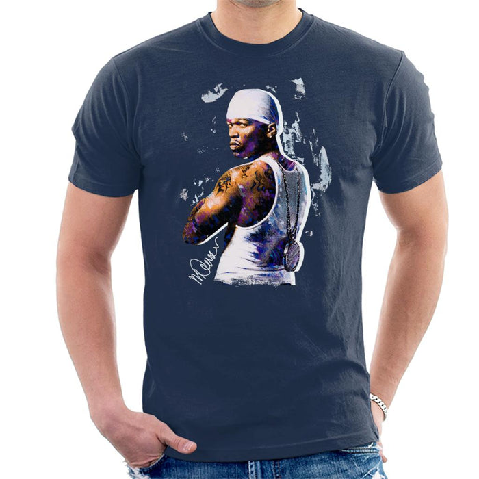 Sidney Maurer Original Portrait Of 50 Cent Bandana Men's T-Shirt