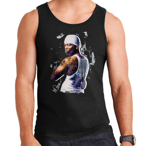 Sidney Maurer Original Portrait Of 50 Cent Bandana Men's Vest