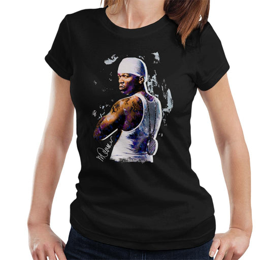 Sidney Maurer Original Portrait Of 50 Cent Bandana Women's T-Shirt