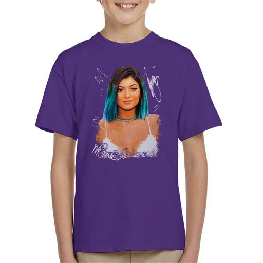 Sidney Maurer Original Portrait Of Kylie Jenner Kid's T-Shirt