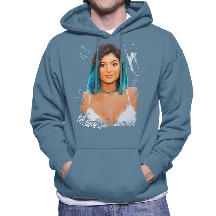Sidney Maurer Original Portrait Of Kylie Jenner Men's Hooded Sweatshirt