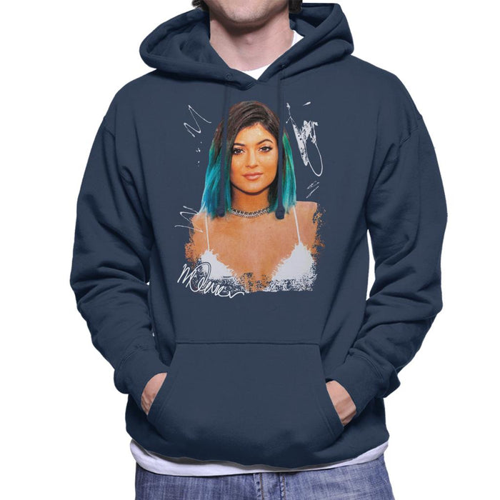 Sidney Maurer Original Portrait Of Kylie Jenner Men's Hooded Sweatshirt