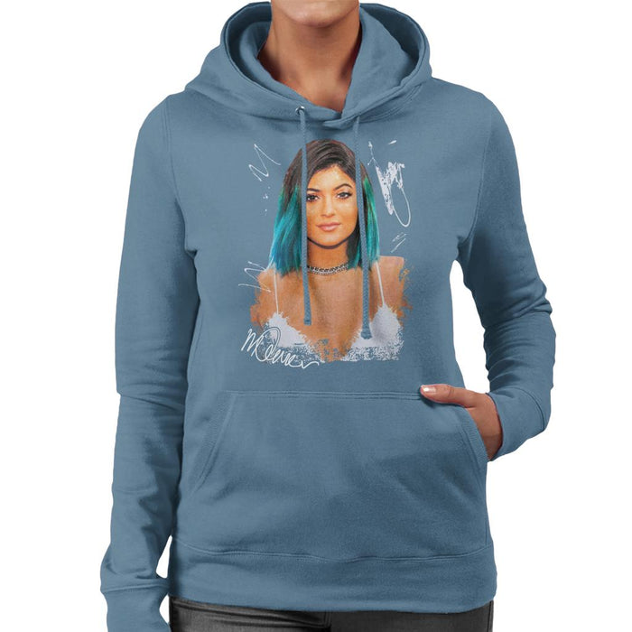 Sidney Maurer Original Portrait Of Kylie Jenner Women's Hooded Sweatshirt