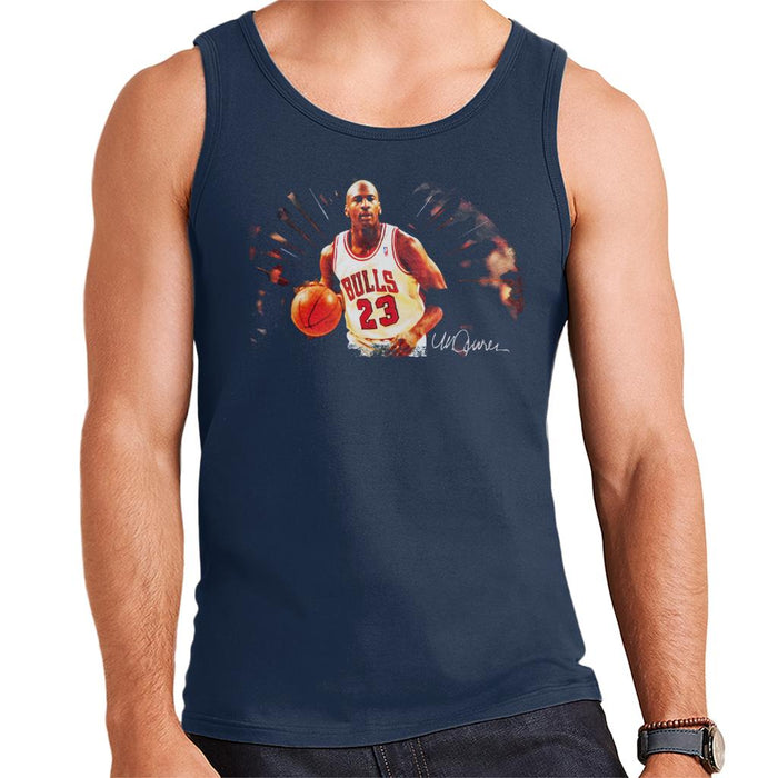 Sidney Maurer Original Portrait Of Basketballer Michael Jordan Men's Vest