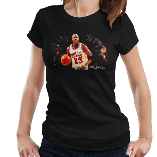 Sidney Maurer Original Portrait Of Basketballer Michael Jordan Women's T-Shirt