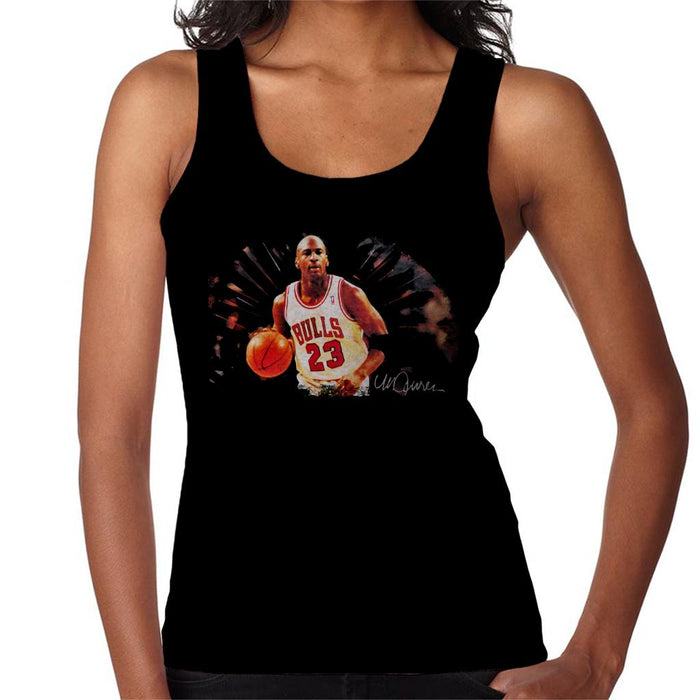 Sidney Maurer Original Portrait Of Basketballer Michael Jordan Women's Vest