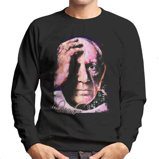 Sidney Maurer Original Portrait Of Pablo Picasso Close Up Men's Sweatshirt