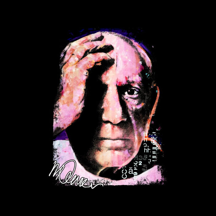 Sidney Maurer Original Portrait Of Pablo Picasso Close Up Men's Sweatshirt