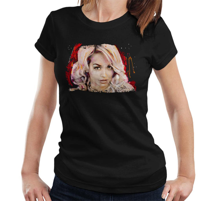 Sidney Maurer Original Portrait Of Rita Ora Pink Hair Women's T-Shirt