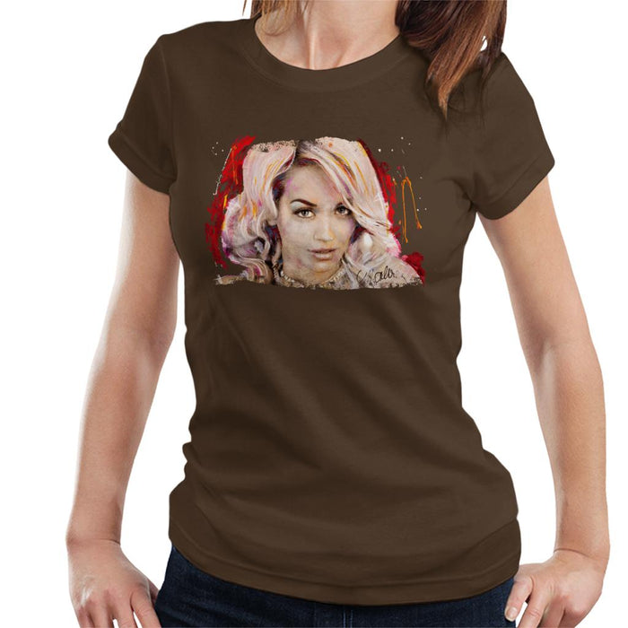 Sidney Maurer Original Portrait Of Rita Ora Pink Hair Women's T-Shirt