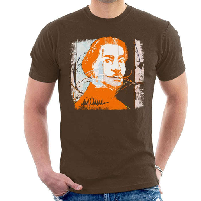 Sidney Maurer Original Portrait Of Artist Salvador Dali Men's T-Shirt