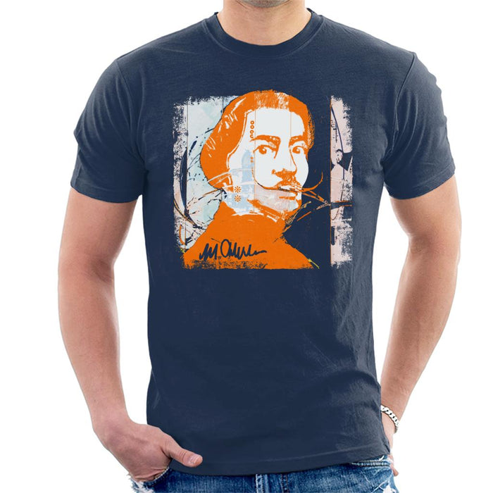Sidney Maurer Original Portrait Of Artist Salvador Dali Men's T-Shirt