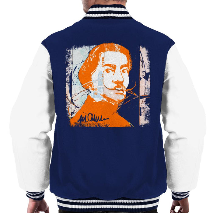 Sidney Maurer Original Portrait Of Artist Salvador Dali Men's Varsity Jacket