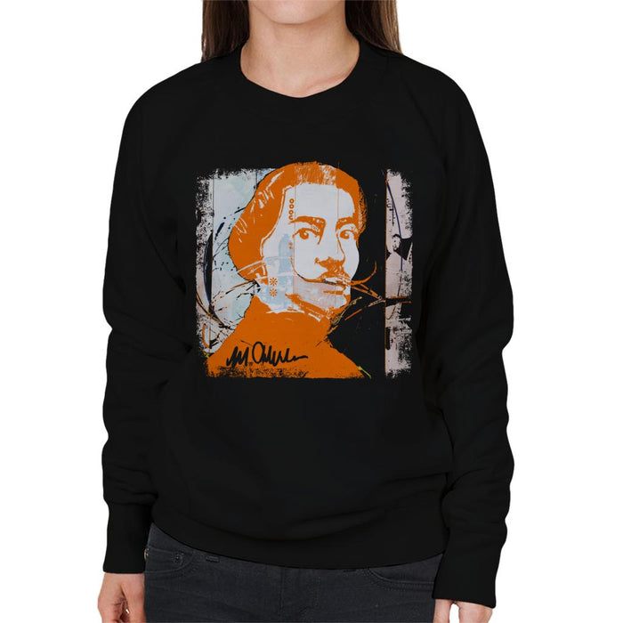 Sidney Maurer Original Portrait Of Artist Salvador Dali Women's Sweatshirt