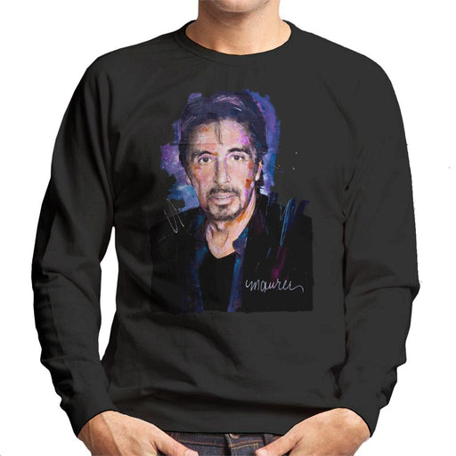 Sidney Maurer Original Portrait Of Al Pacino Goatee Men's Sweatshirt