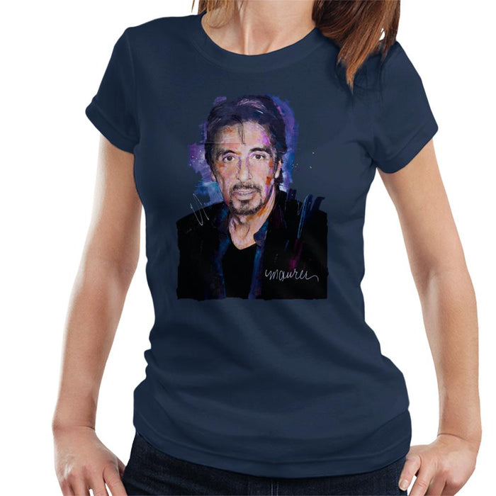 Sidney Maurer Original Portrait Of Al Pacino Goatee Women's T-Shirt