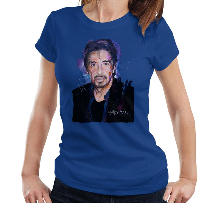 Sidney Maurer Original Portrait Of Al Pacino Goatee Women's T-Shirt