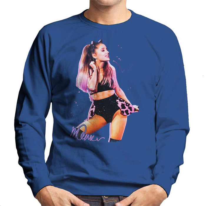 Sidney Maurer Original Portrait Of Ariana Grande Cat Ears Men's Sweatshirt
