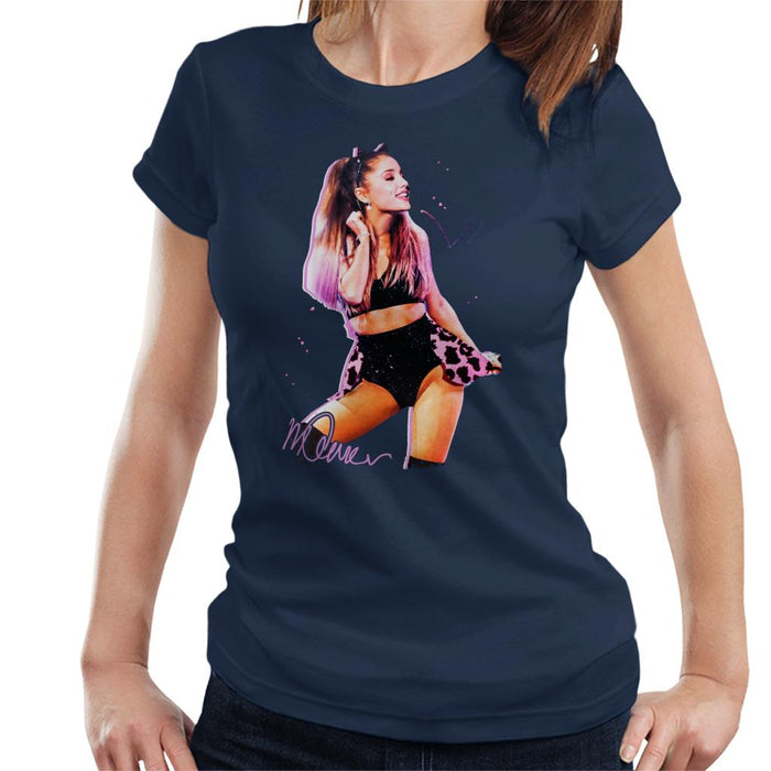 Sidney Maurer Original Portrait Of Ariana Grande Cat Ears Women's T-Shirt