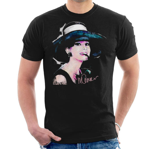 Sidney Maurer Original Portrait Of Audrey Hepburn Large Hat Men's T-Shirt