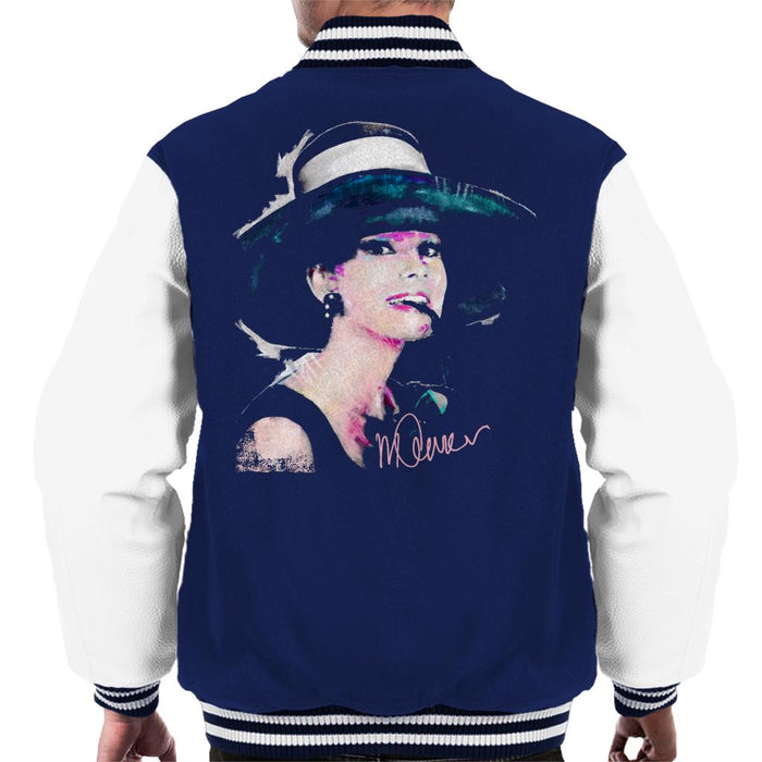 Sidney Maurer Original Portrait Of Audrey Hepburn Large Hat Men's Varsity Jacket