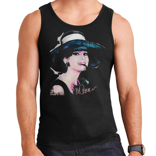 Sidney Maurer Original Portrait Of Audrey Hepburn Large Hat Men's Vest